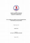 Research paper thumbnail of Ünye Şehir Sellerinin Zarar Görebilirlik Yöntemi ile İncelenmesi