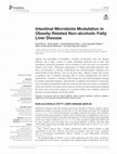 Research paper thumbnail of Intestinal Microbiota Modulation in Obesity-Related Non-alcoholic Fatty Liver Disease