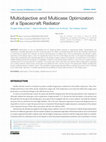 Research paper thumbnail of Multiobjective and Multicase Optimization of a Spacecraft Radiator