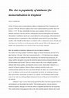 Research paper thumbnail of The rise to popularity of alabaster for memorialisation in England (text only)