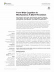 Research paper thumbnail of From Wide Cognition to Mechanisms: A Silent Revolution