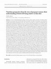 Research paper thumbnail of Nutrition perspective from the view of pregnant women: their understanding of fetal well-being relative to their diet