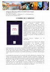 Research paper thumbnail of "L'ombre de l'Absence" - Critique de "Plus loin qu'ailleurs" de Gabriel Arnou-Laujeac par  Basarab Nicolescu