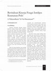 Research paper thumbnail of Revitalisasi Kinerja Fungsi Intelijen Keamanan Polri