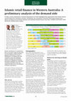 Research paper thumbnail of Islamic retail finance in Western Australia: A preliminary analysis of the demand side