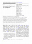 Research paper thumbnail of Incidental vocabulary learning in a natural reading context: an eye-tracking study