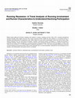 Research paper thumbnail of Running Recession: A Trend Analysis of Running Involvement and Runner Characteristics to Understand Declining Participation.