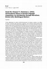 Research paper thumbnail of Swain, M., Kinnear, P., & Steinman, L. (2011), Sociocultural Theory in Second Language Acquisition: An Introduction through Narratives. Bristol (UK): Multilingual Matters (Book review)