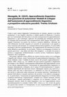 Research paper thumbnail of Menegale, M. (2015). Apprendimento linguistico: una questione di autonomia? Modelli di sviluppo dell’autonomia di apprendimento linguistico e prospettive educative possibili. Trento: Erickson (Book review)