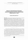 Research paper thumbnail of Judge as Conscientious Objector – Analysis Based on Cultural Exemptions Theory and U.S. Law