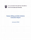 Research paper thumbnail of Ready, Willing and Able Initiative Evaluation Report