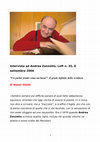 Research paper thumbnail of Andrea Zanzotto - Intervista di Noemi Ghetti per "Left", 8 settembre 2006