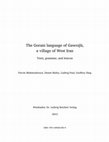 Research paper thumbnail of The Gorani language of Gawraju, a village of West Iran. Texts, grammar and lexicon