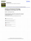 Research paper thumbnail of Variation in Fluted-point Technology: Investigations across Space and Time