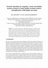 Research paper thumbnail of Stochastic algorithms for computing p-means of probability measures, geometry of radar Toeplitz covariance matrices and applications to HR Doppler processing