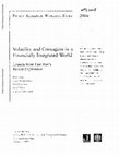 Research paper thumbnail of Volatility and Contagion in a Financially Integrated World: Lessons from East Asia's Recent Experience