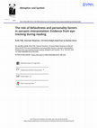 Research paper thumbnail of The role of defaultness and personality factors in sarcasm interpretation: Evidence from eye- tracking during reading