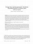 Research paper thumbnail of El origen de la “primera generación” de reformas de paridad de género en América latina evidencia de Argentina