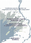 Research paper thumbnail of Considérations autour du π épistolaire: une contamination entre les ordres et la lettre antique tardive?