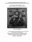 Research paper thumbnail of Memore du Basile Bolchares: LES PROGRAMMES ICONOGRAPHIQUE DE L’EGLISE ORTHODOXE DU PREMIIER AU NEUVIEME SIECLE