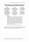 Research paper thumbnail of What to Assess In Large Scale Web-Based Instruction: Student Satisfaction Versus Performance (Poster)