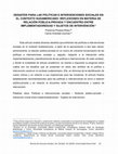 Research paper thumbnail of Desafíos para las Políticas e Intervenciones Sociales en el Contexto  Sudamericano: Reflexiones en materia de relación pública-privada y encuentro y encuentro entre implementadores/as y sujetos de intervención