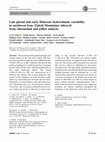 Research paper thumbnail of Late-glacial and early Holocene hydroclimate variability in northwestern Iran (Talesh Mountains) inferred from chironomid and pollen analysis