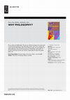 Research paper thumbnail of Why Philosophy?