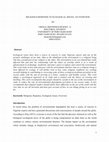 Research paper thumbnail of RELIGIOUS RESPONSE TO ECOLOGICAL ISSUES: AN OVERVIEW