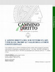 Research paper thumbnail of L´azione diretta del sub-vettore ex art. 7-ter D.Lgs. 286/2005 al vaglio della Corte Costituzionale