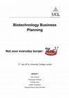 Research paper thumbnail of Biotechnology Business Planning for in-vitro Meat Production