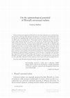 Research paper thumbnail of On the epistemological potential of Worrall's structural realism