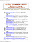 Research paper thumbnail of All digital editions of Latin American Agenda, available on line (5 languages), since 1992