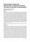 Research paper thumbnail of Mzab Algerian Vernacular Architecture A Connection between the Architecture and the Environment