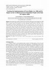 Research paper thumbnail of Tracking the Implementation of Forest Rights Act, 2006 and Its Impact on the Livelihood of Forest Dependent People in the State Of Tripura, India