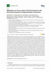 Research paper thumbnail of Metastasis of Cancer Stem Cells Developed in the Microenvironment of Hepatocellular Carcinoma