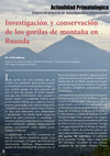 Research paper thumbnail of Investigación y conservación de los gorilas de montaña en Ruanda