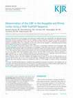 Research paper thumbnail of Determination of the rCBF in the amygdala and rhinal cortex using a FAIR-TrueFISP sequence