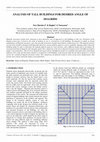 Research paper thumbnail of ANALYSIS OF TALL BUILDINGS FOR DESIRED ANGLE OF DIAGRIDS