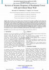 Research paper thumbnail of Review of Seismic Response of Residential Tower with and without Shear Wall