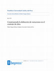 Research paper thumbnail of Construyendo la definición de variaciones en el contrato de obra