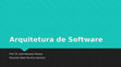 Research paper thumbnail of Arquitetura de Software - MVVM