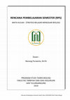 Research paper thumbnail of RPS SBMB Tadris Biologi IAIN Tulungagung