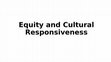 Research paper thumbnail of Equity and Cultural Marginalization