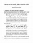 Research paper thumbnail of Addressing the Claim that Ṣaḥīḥ Aḥadīth Contradict One Another: by Muḥammad Ramaḍān al-Ramaḍānī