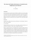 Research paper thumbnail of The Actions of the Prophet and the Innocence of al-Qarāfī from the Enlightenment of the Modernists: by Dr. ‘Iṣām Bashīr