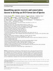 Research paper thumbnail of Quantifying species recovery and conservation success to develop an IUCN Green List of Species