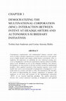 Research paper thumbnail of CHAPTER 3 DEMOCRATIZING THE MULTINATIONAL CORPORATION (MNC): INTERACTION BETWEEN INTENT AT HEADQUARTERS AND AUTONOMOUS SUBSIDIARY INITIATIVES