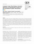 Research paper thumbnail of Computer game play reduces intrusive memories of experimental trauma via reconsolidation-update mechanisms.