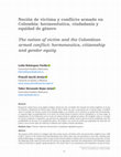 Research paper thumbnail of Noción de víctima y conflicto armado en Colombia: hermenéutica, ciudadanía y equidad de género